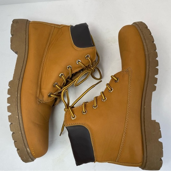 ETC LOVE Women's Boots Lace-up Combat Utility tan size 8/9 - Picture 6 of 11